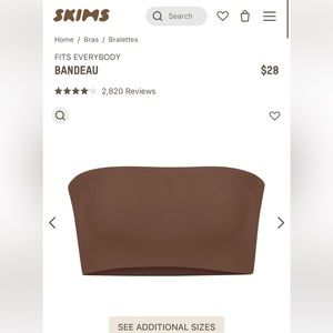 SKIMS FITS EVERYBODY BANDEAU